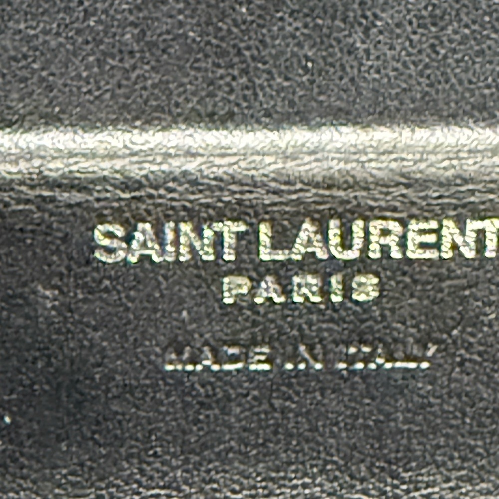 RARE SAINT LAURENT YSL Black Plexiglass Opyum Box Leather Silver Fringe Handbag - Picture 11 of 12